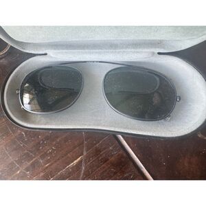 NASCAR 728 53 Polarized Magnetic Clip-On Sunglasses - Black Frames